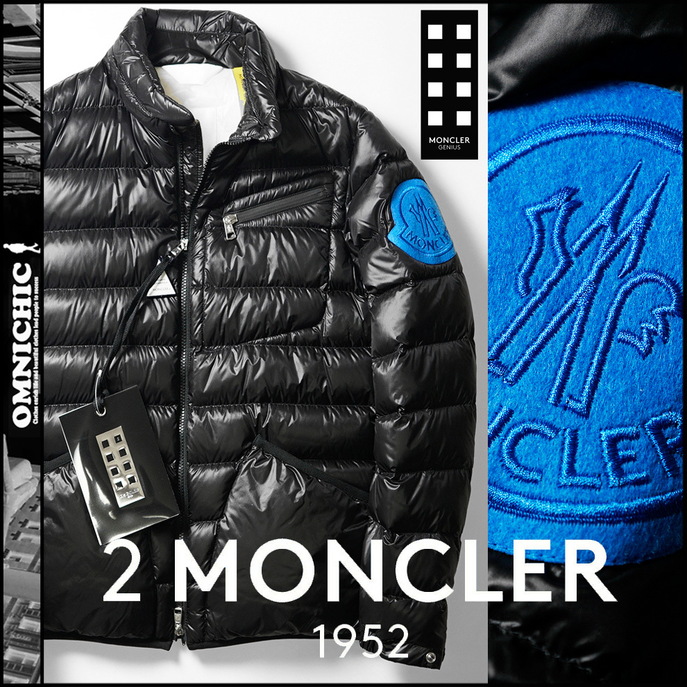 国内正規■新品春夏171,600円シンプルで使いやすい【2 MONCLER GENIUS 1952 】モンクレールジーニアス/LIAM/ダウンジャケット1/M/ブラックの画像1