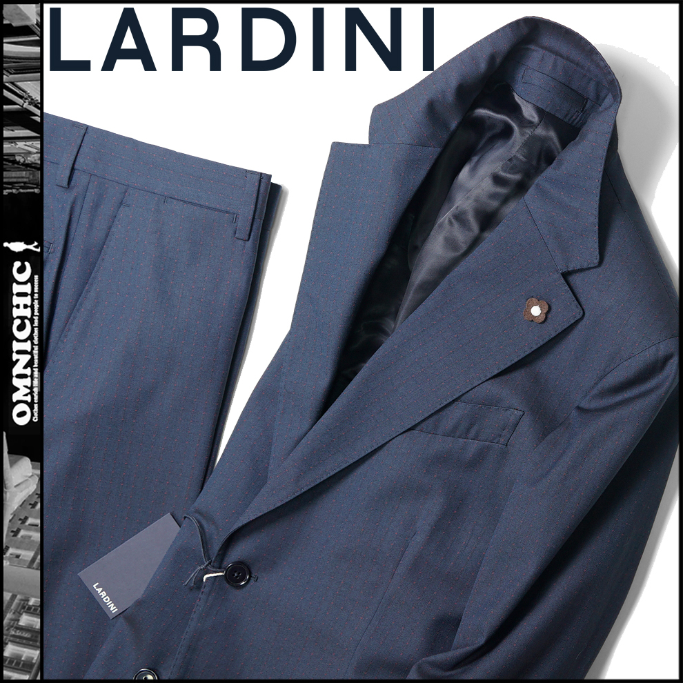 新品19万秋冬【LARDINI】ラルディーニ極上ネイビーウール 新品19万秋冬【LARDINI】ラルディーニ極上ネイビーウール