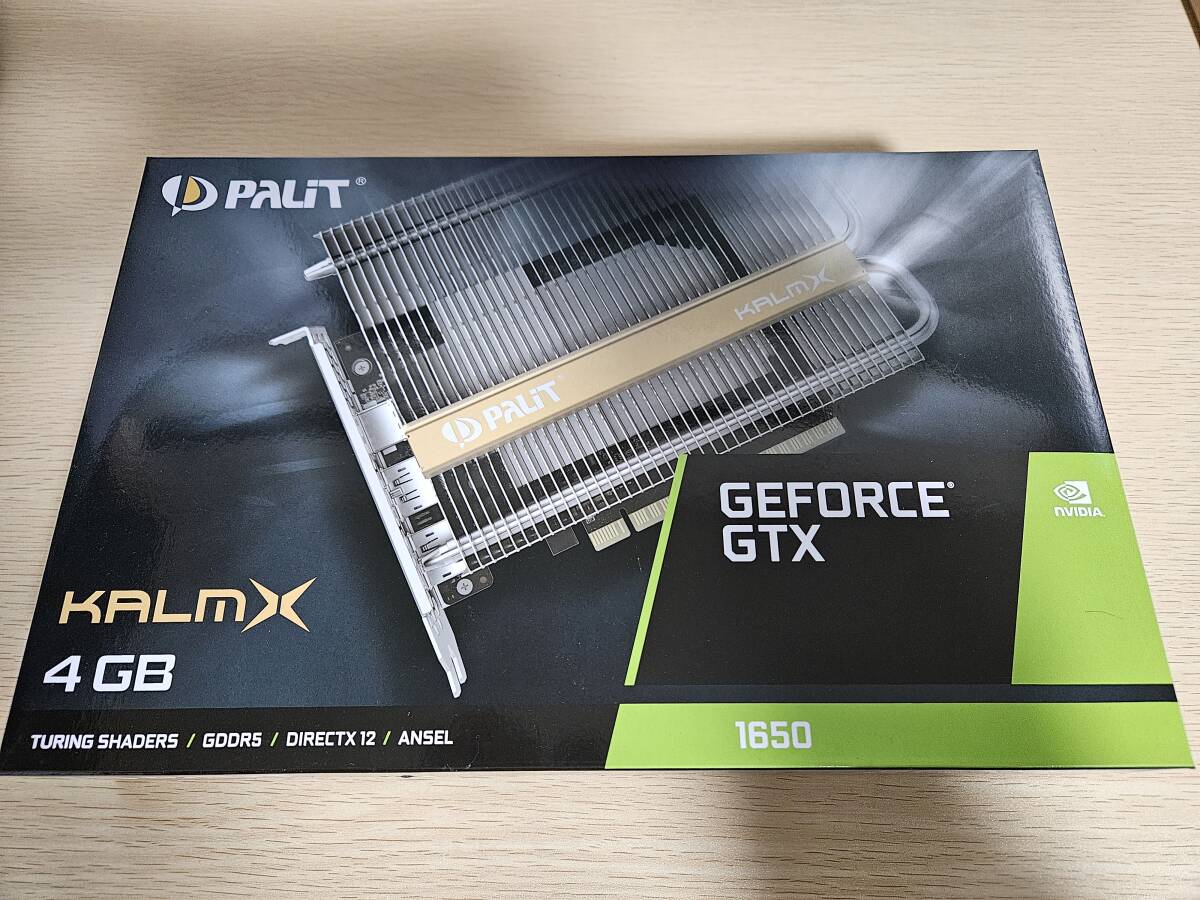 【送料込】PALiT GeForce GTX 1650 KalmX 4GB NE5165001BG1-1170H 4GB ファンレス 箱あり_画像1