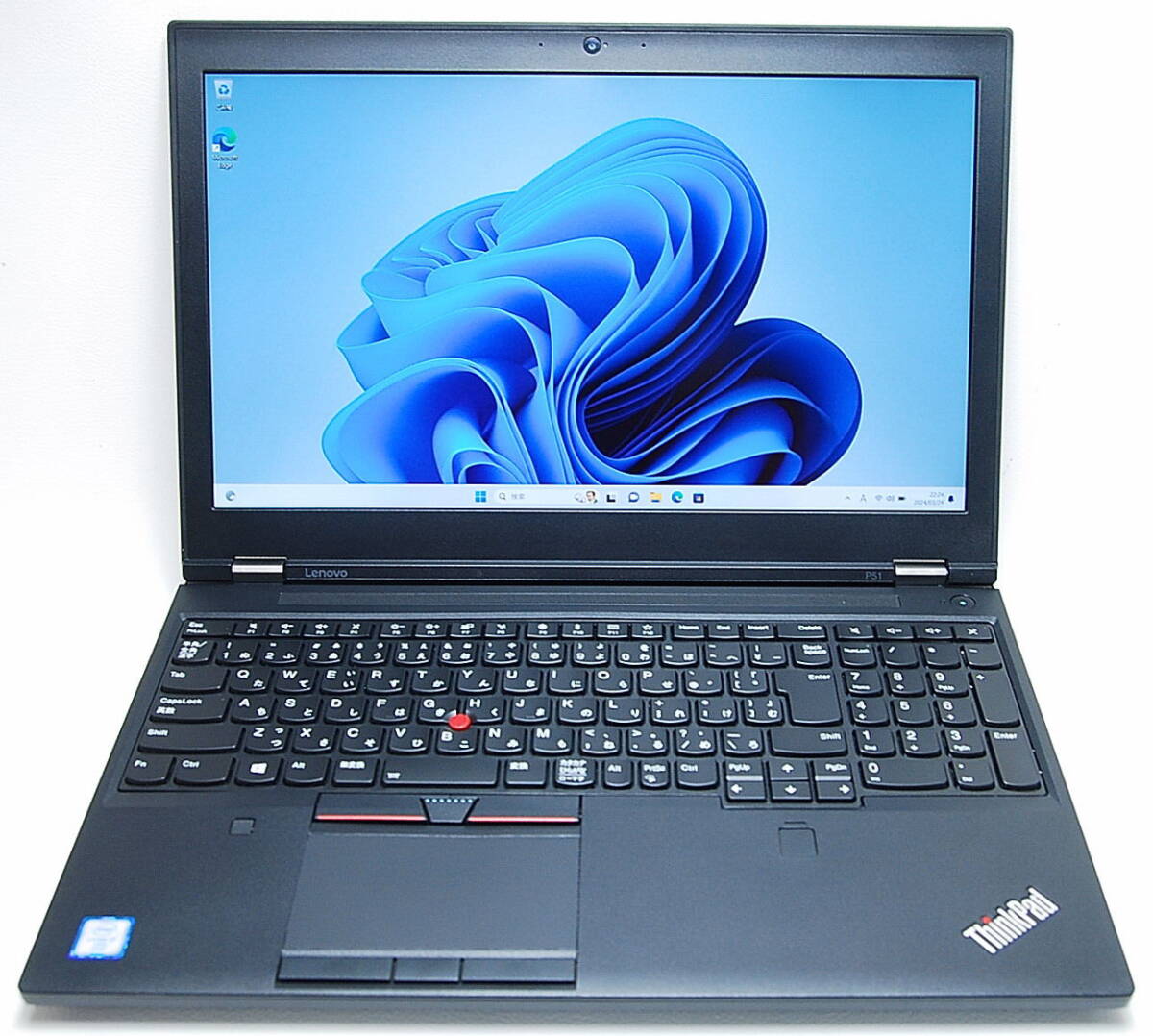 LENOVO ThinkPad P51 Quadro M1200 Core i7 6820HQ 2.70GHz 16GB NVMe SSD512GB Office 2021 フルHD バックライト付キーボード Win11 Pro_画像1