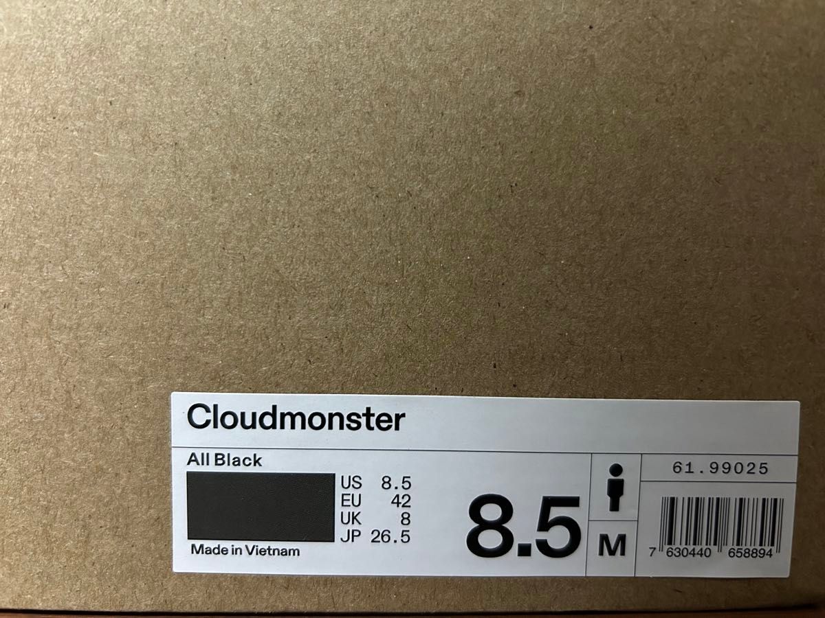 新品　未使用　On Cloudmonster オン　クラウドモンスター　26.5cm