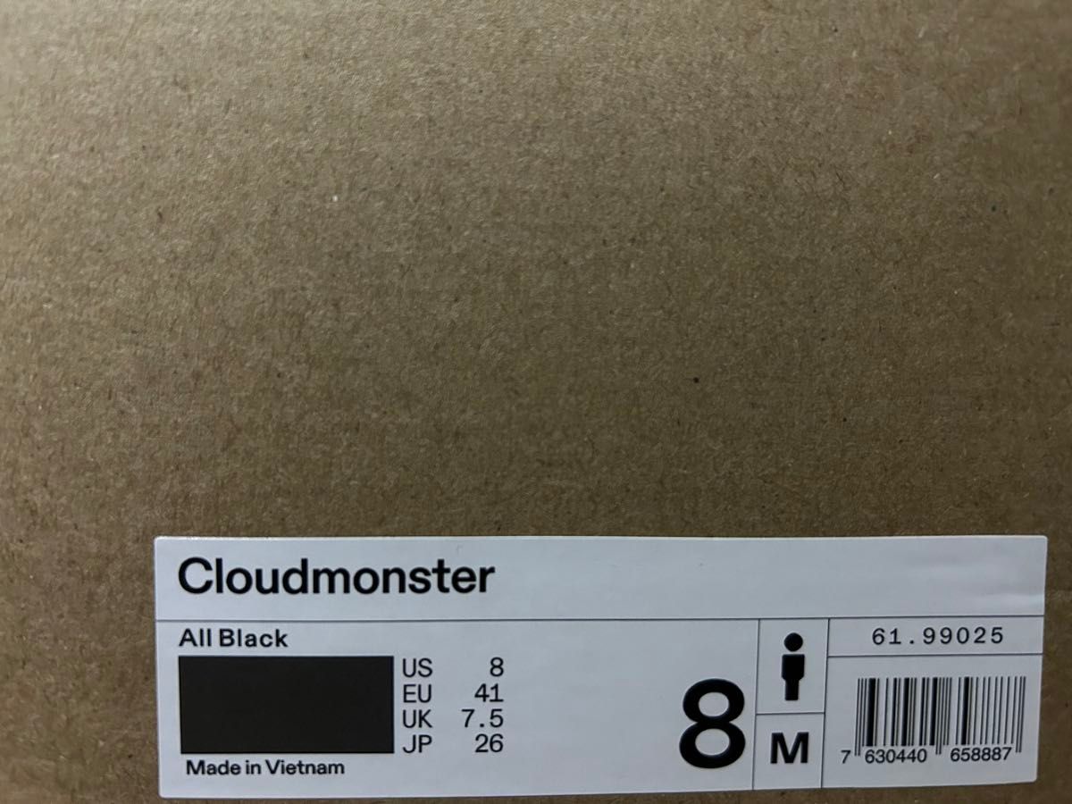 新品　未使用　On Cloudmonster オン　クラウドモンスター　26cm