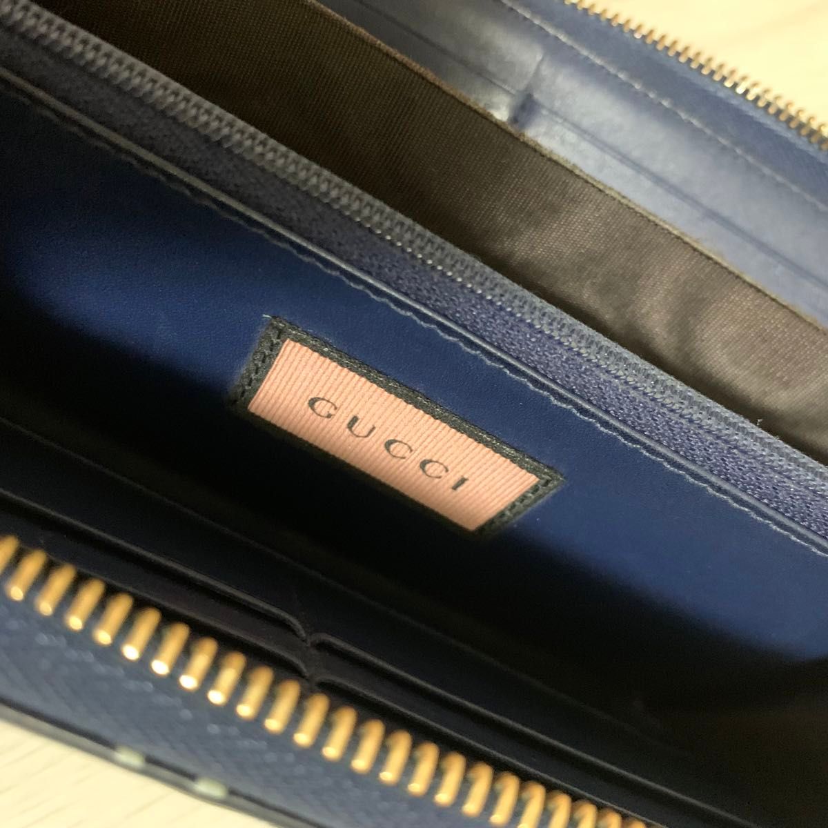 正規品　長財布　GUCCI グッチggマーモント ゴーストghost ラウンドファスナー　ロングウォレット