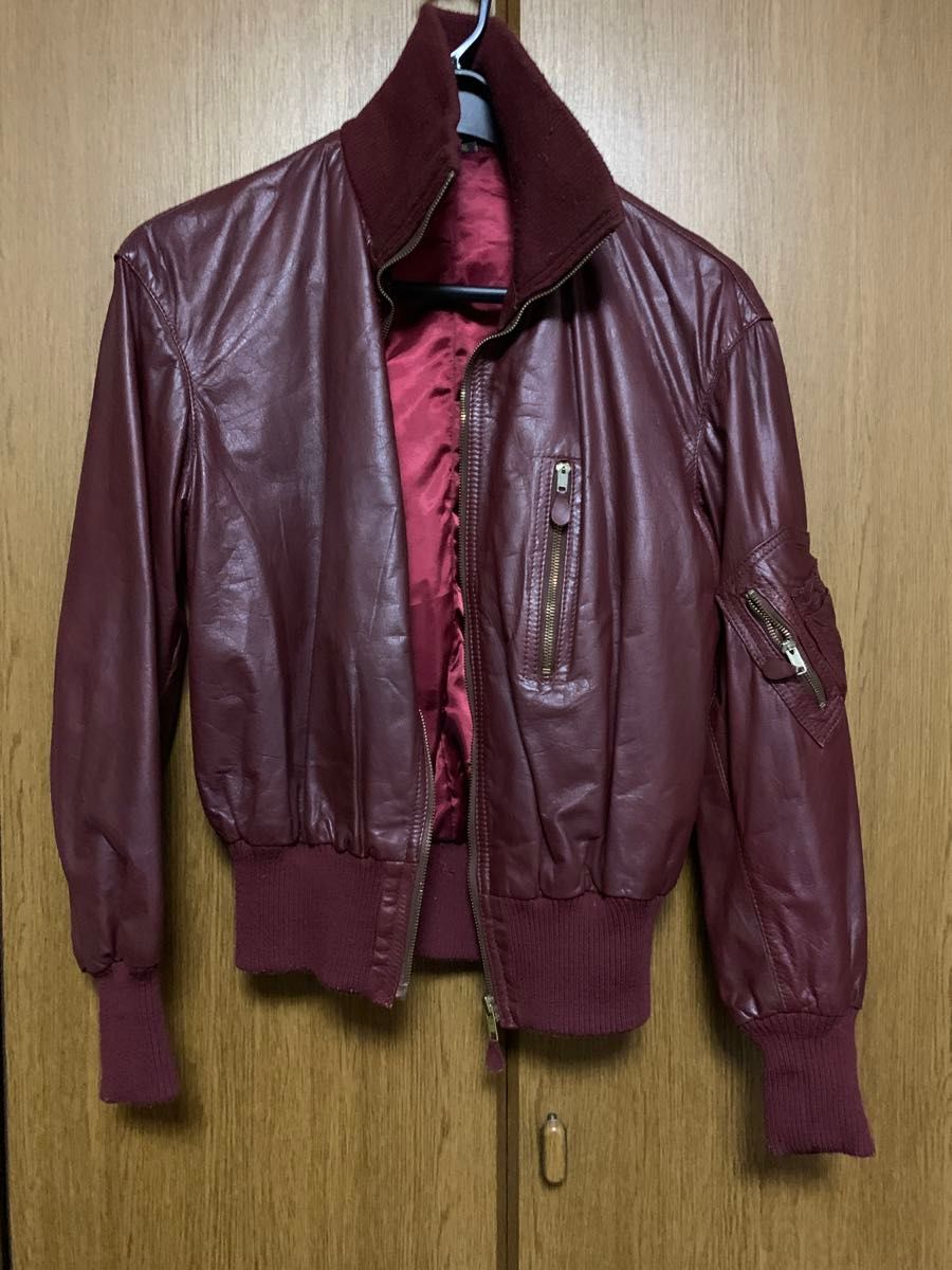 No 44】ナンバーヨンジュウヨン MA1タイプブルゾン 古着リメイク No 44】ナンバーヨンジュウヨン MA1タイプブルゾン 古着リメイク