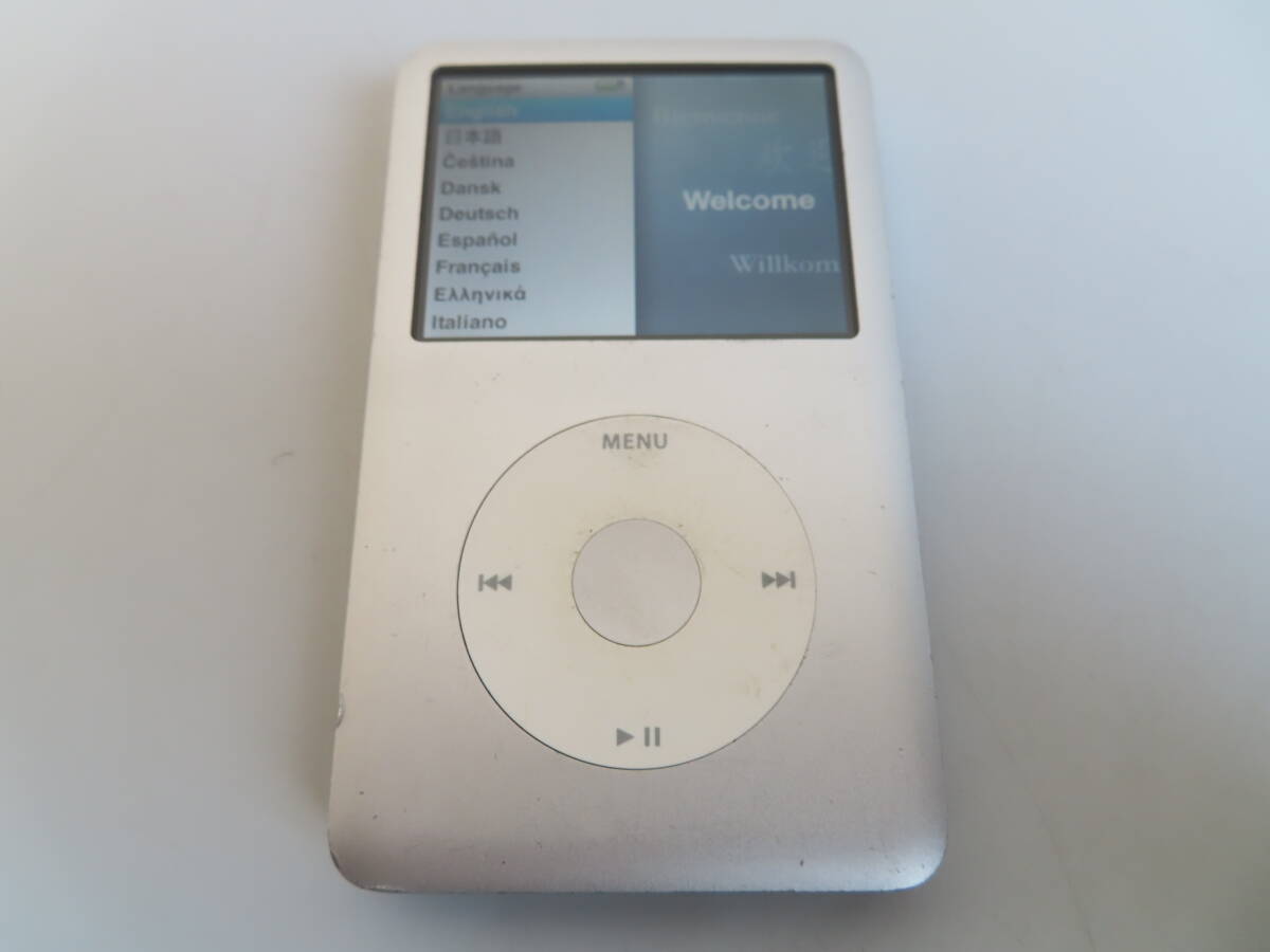 Apple iPod classic A1238 (第6世代) 80GB シルバー MB029J 難あり_画像1