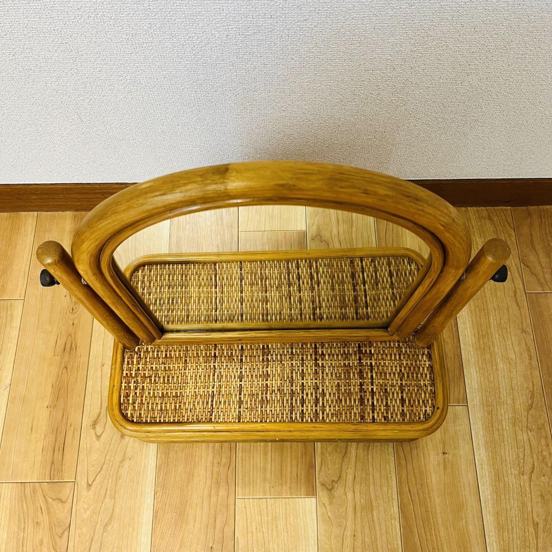 [ rare goods ] rattan rattan dresser Vintage mirror 