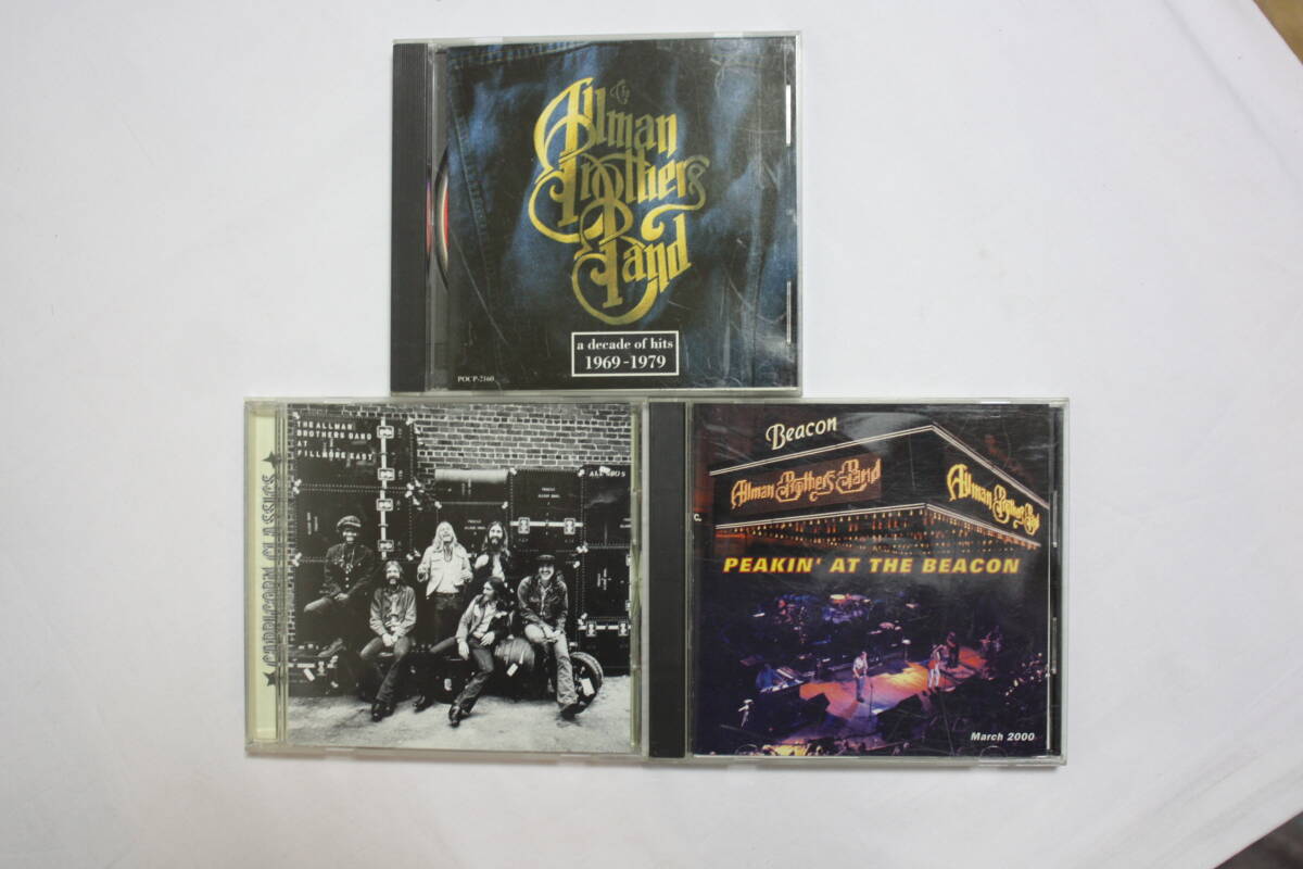 CD （3点セット） The Allman Brothers Band　A Decade Of Hits/At Fillmore East /Peakin' At The Beacon 再生確認済み　 中古_画像1