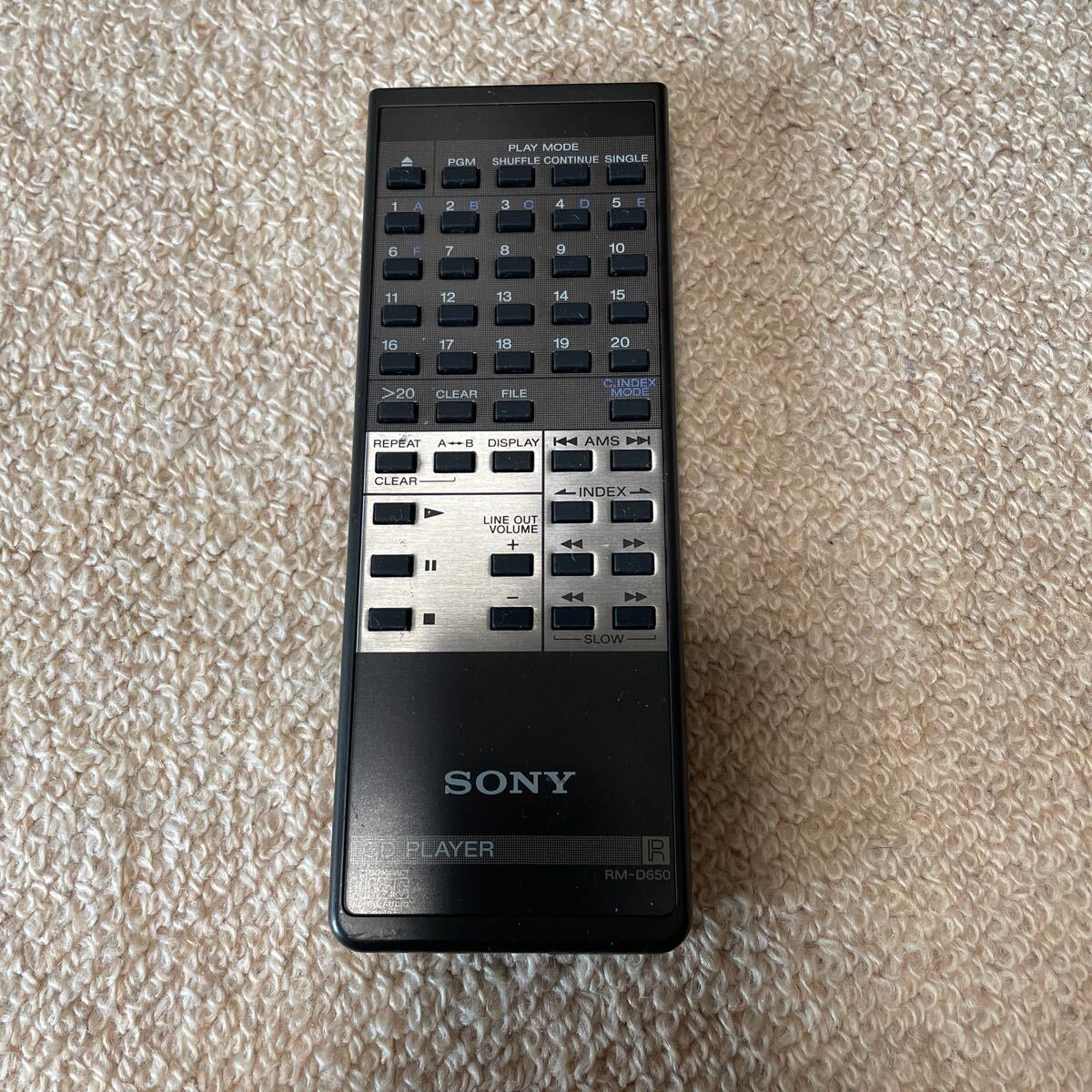 CD player SONY CDP-950 remote control attaching 
