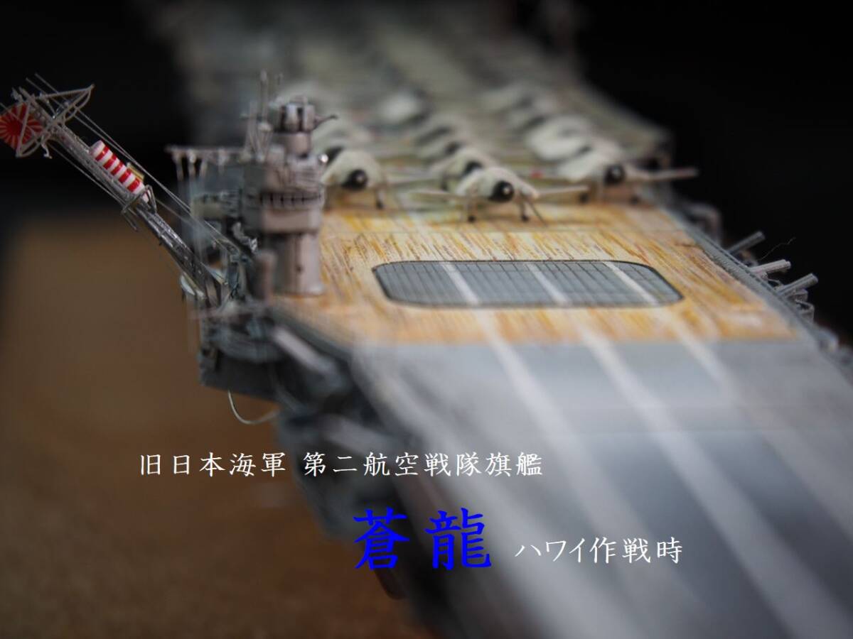 1/700 旧日本海軍 第二航空戦隊旗艦 蒼龍 ハワイ作戦時 フルハルケース付き完成品_画像1