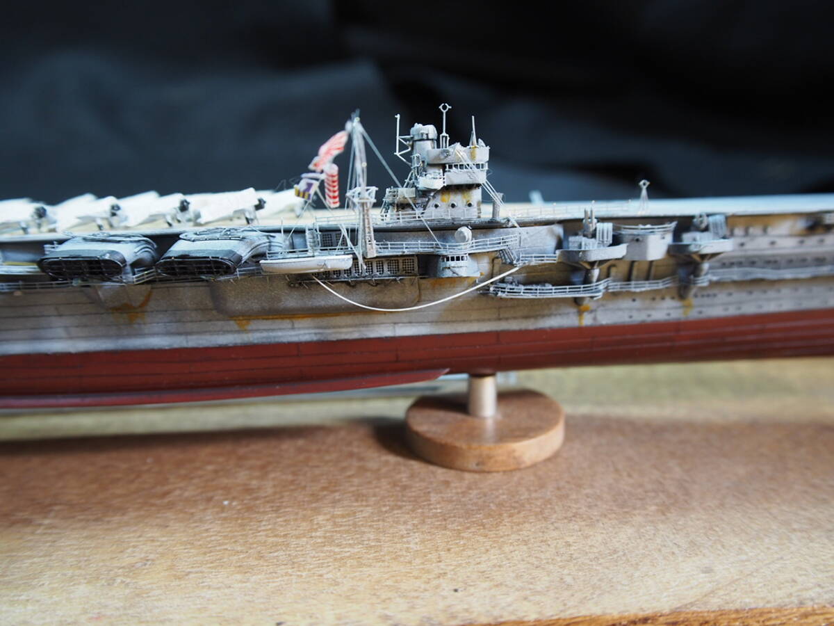 1/700 旧日本海軍 第二航空戦隊旗艦 蒼龍 ハワイ作戦時 フルハルケース付き完成品_画像10