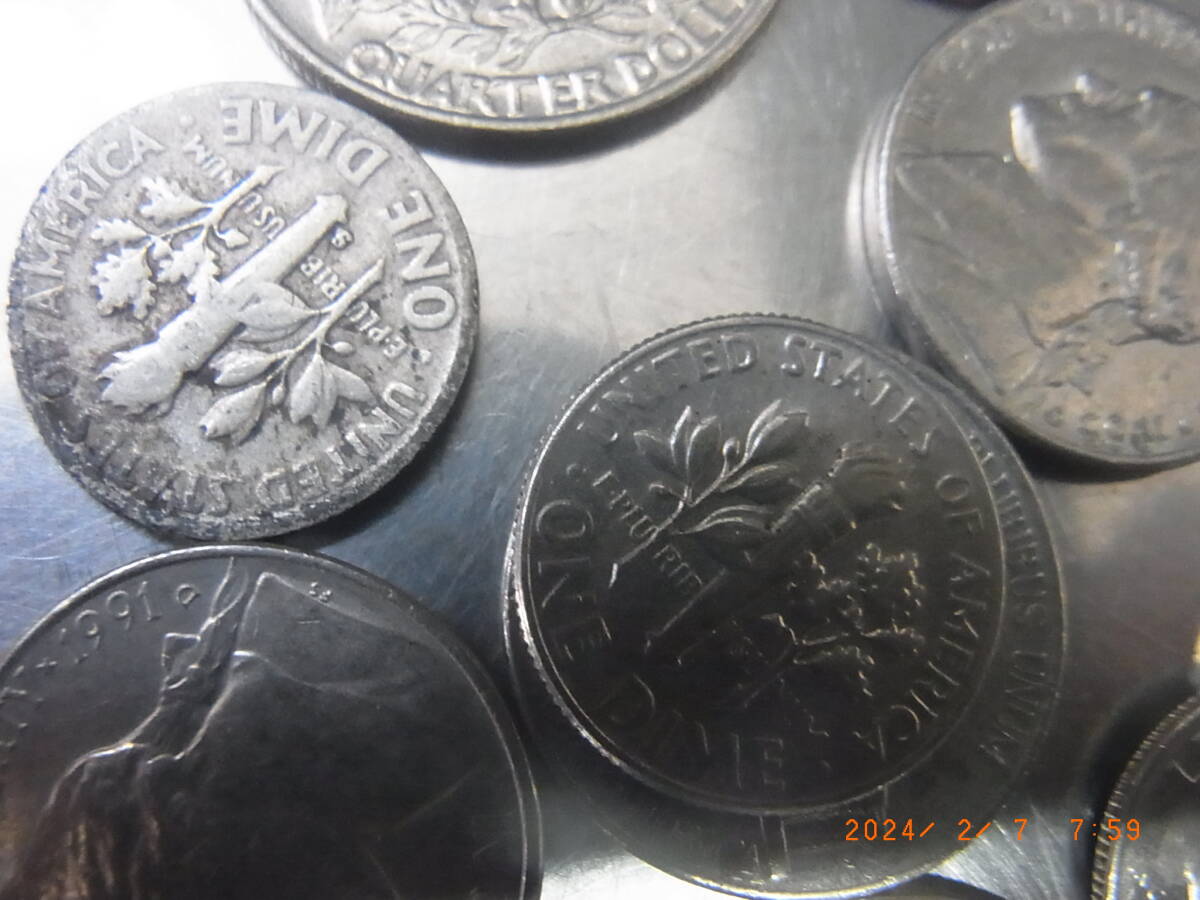 アメリカ銀貨　コイン　色々１９９グラム_画像4