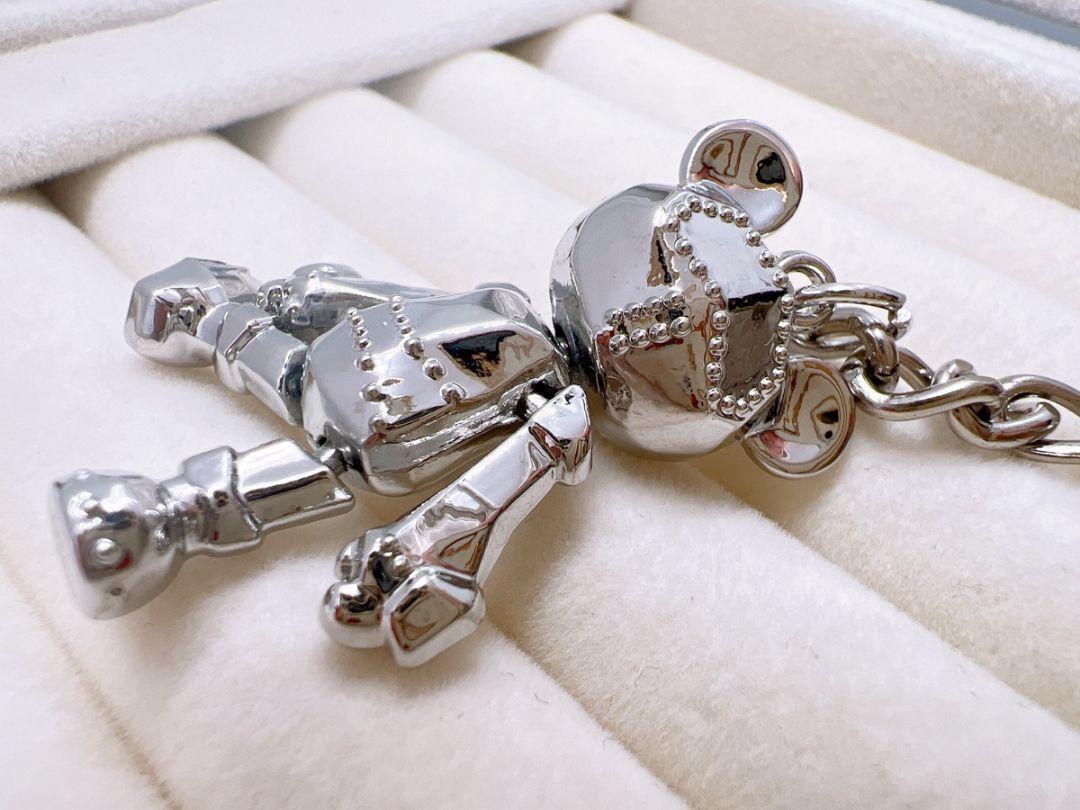 キーチャーム】くまロボットシルバー キーホルダー ベアー キーチャーム】くまロボットシルバー キーホルダー ベアー