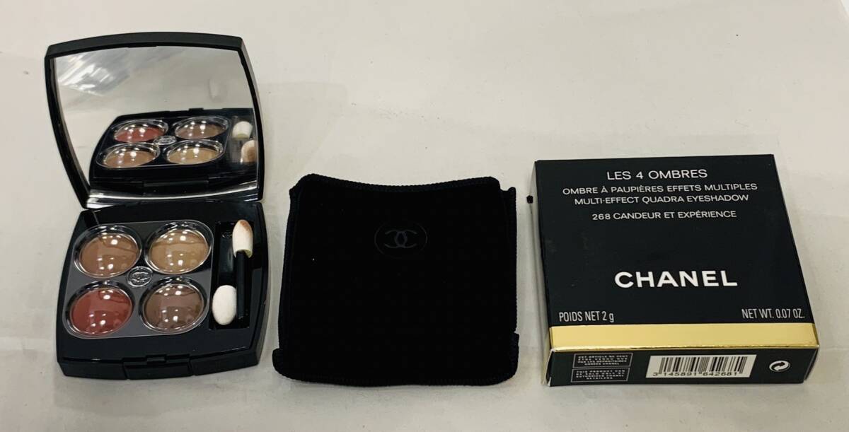 【MSO-4727IR】CHANEL シャネル LES 4 OMBRES 268 CANDEUR ET EXPERIENCE 化粧品 付属品あり アイシャドー コスメ 中古品 _画像1