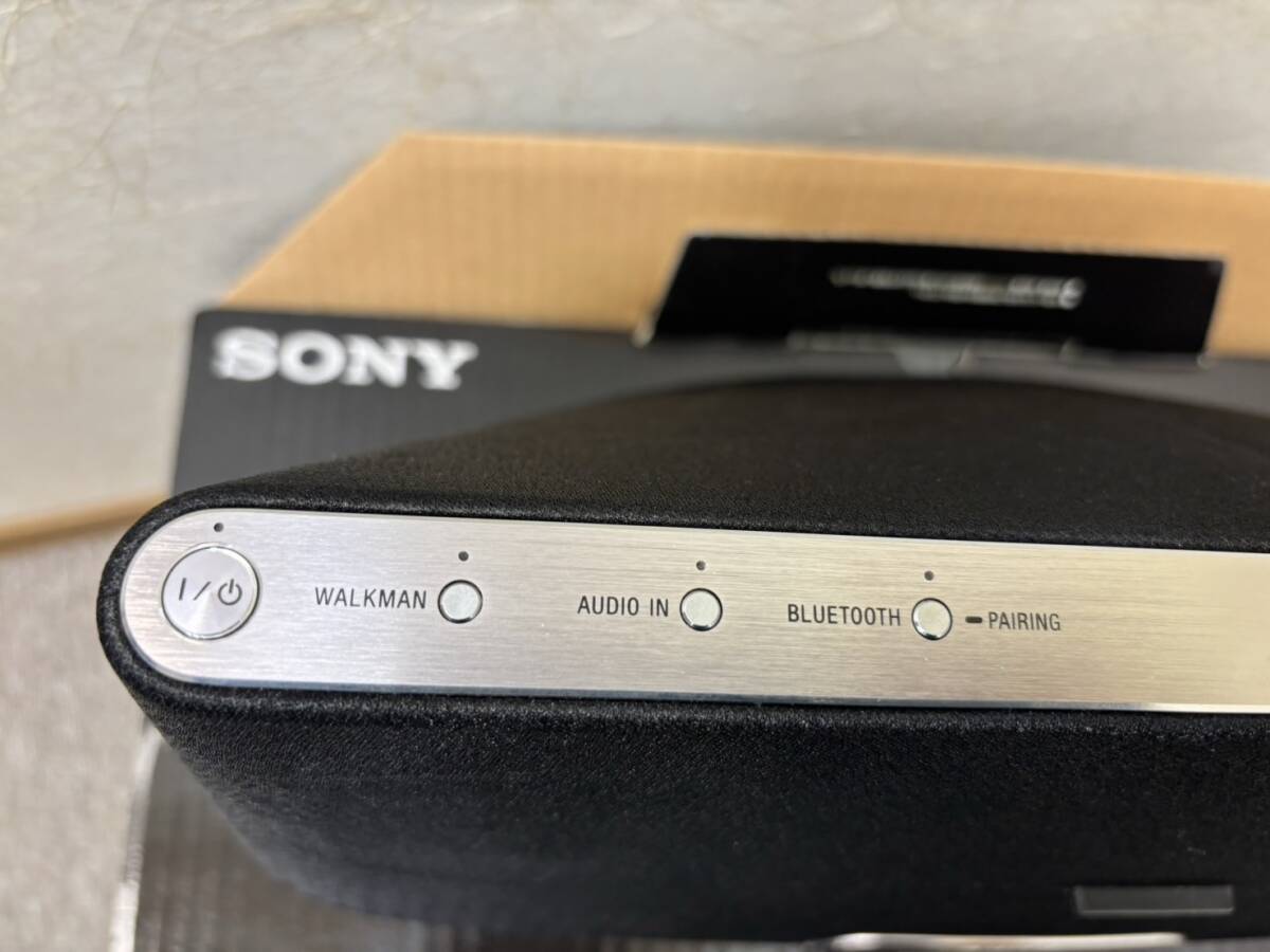 【RSA-2566】【1円～】SONY RDP-NWX500B ドック スピーカー ウォークマン用 RDP-NWX500B Bluetooth リモコン付き 箱 現状品 保管品_画像5