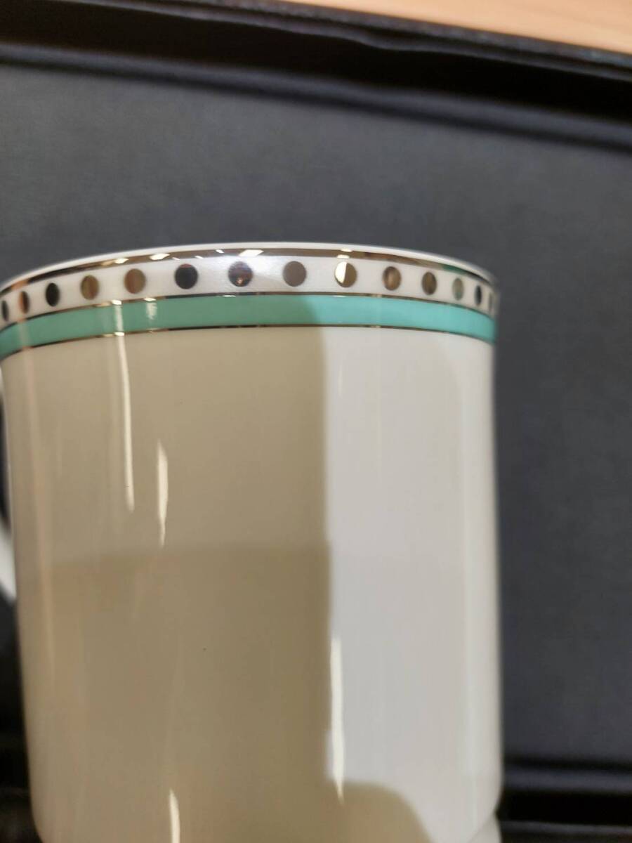 【EKA-7893MY】 1円スタート TIFFANY&Co. ティファニー マグカップ セット ブルーライン 中古品 長期保管品 美品 インテリア ペアカップの画像5