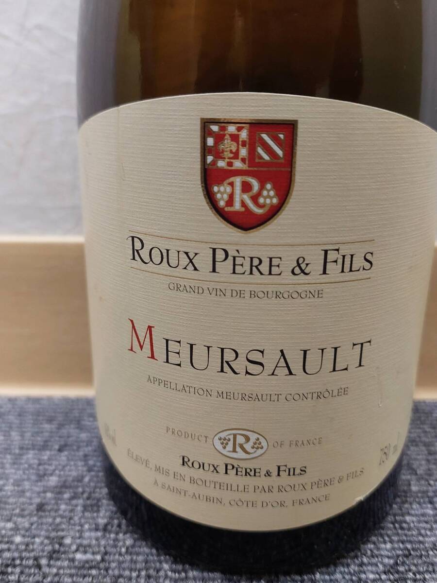 【EKA-6823MY】 １円スタート ROUX PERE FILS MEURSAULT 2015 ルー・ペール・エ・フィス ムルソー 750ml 13% 未開封 中古品 長期保管品の画像2