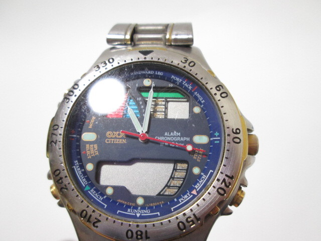 [mr1 BY7849] CITIZEN シチズン OCEANO QUARTZ マリンスピリット MARINE SPIRIT C210-L10217 クォーツ 【動作未確認】_画像9