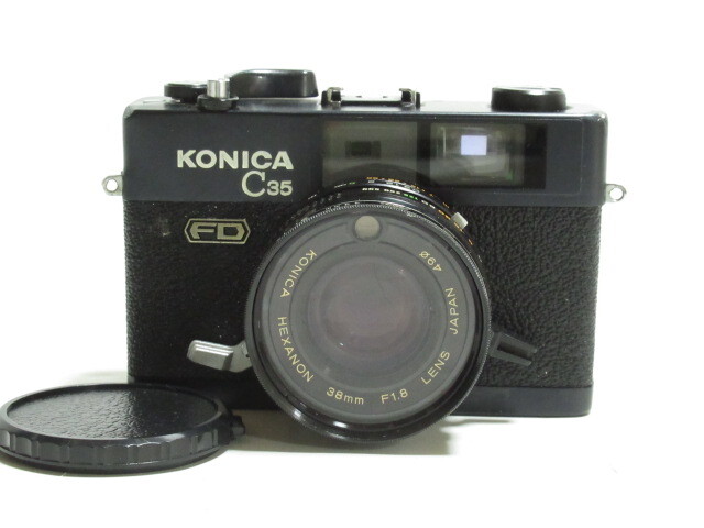 [mr1 BY7971] KONICA コニカ C35 FD 38mm f3.8 レンジファインダー_画像1