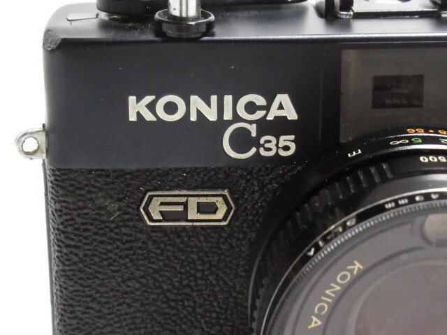 [mr1 BY7971] KONICA コニカ C35 FD 38mm f3.8 レンジファインダー_画像2