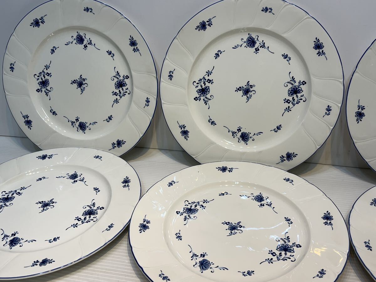 27cm 6枚ノリタケ Noritake 洋食器 プレートCRAFTONE クラフトーン 管理00_画像3