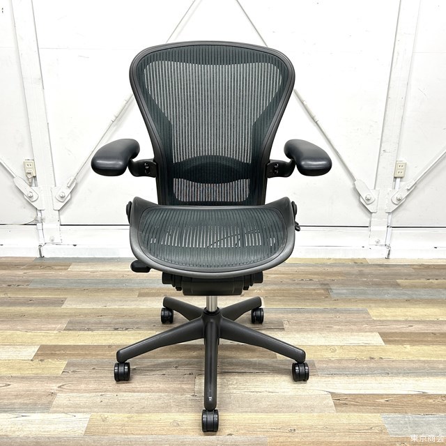 [ used ] Herman Miller Aaron chair fully equipped lumber support B size green manufacture year unknown 