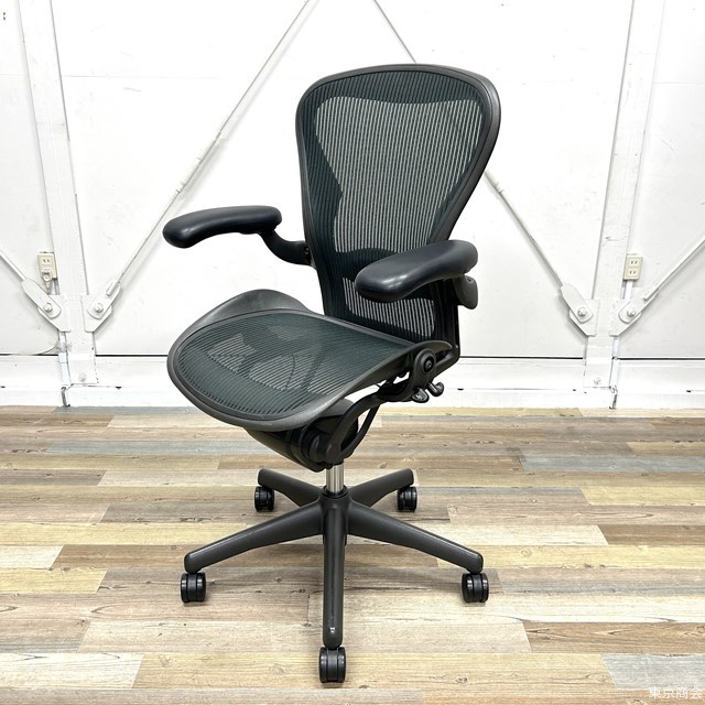 [ used ] Herman Miller Aaron chair fully equipped lumber support B size green manufacture year unknown 