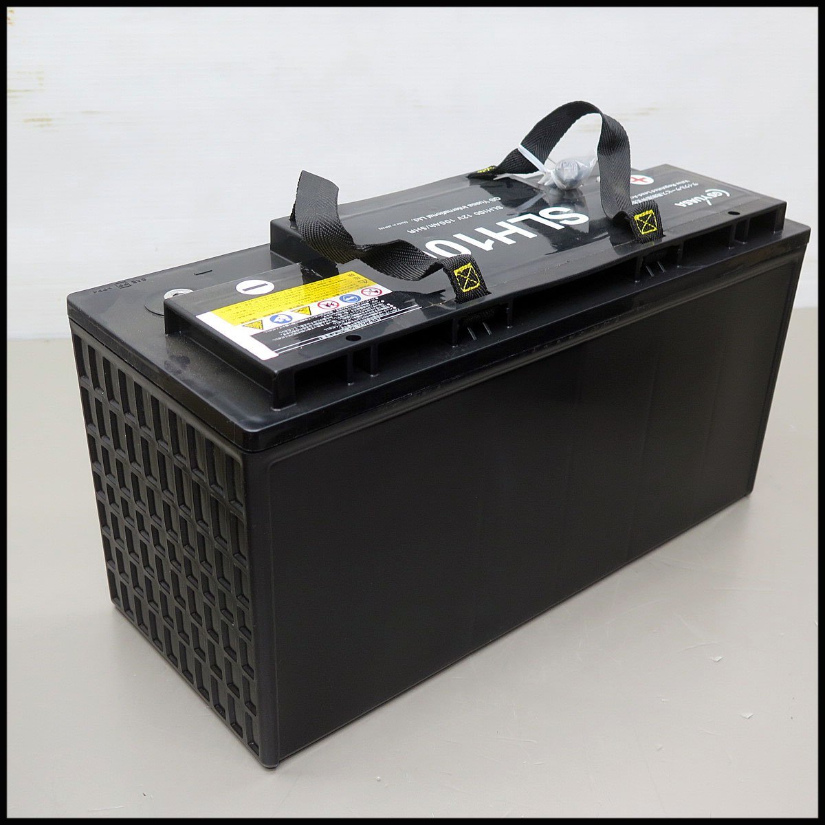 # unused GS Yuasa deep cycle battery SLH100(12V 100Ah/5HR) 2 piece set ~ cycle service for control . type lead . battery 