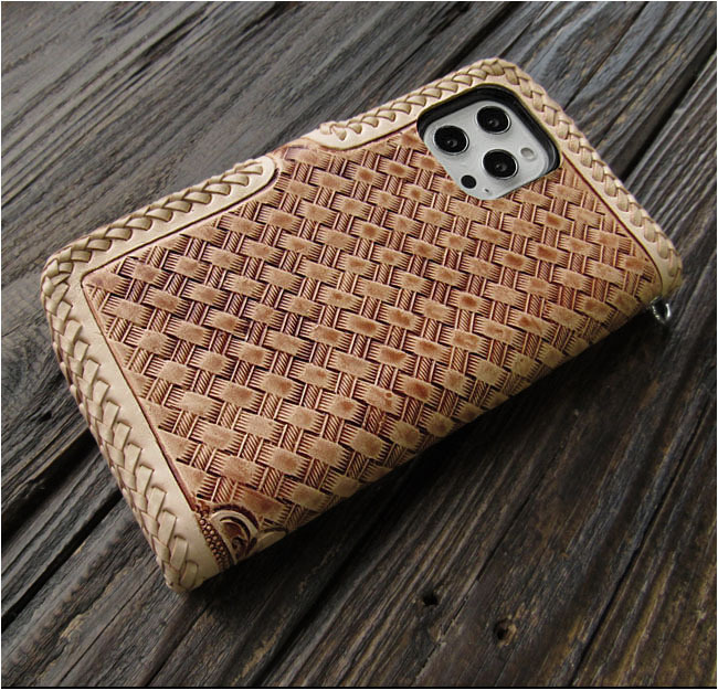 iPhone 7/8 Plus for iPhone case smartphone case notebook type original leather Carving hand made saddle leather natural Conti . attaching 