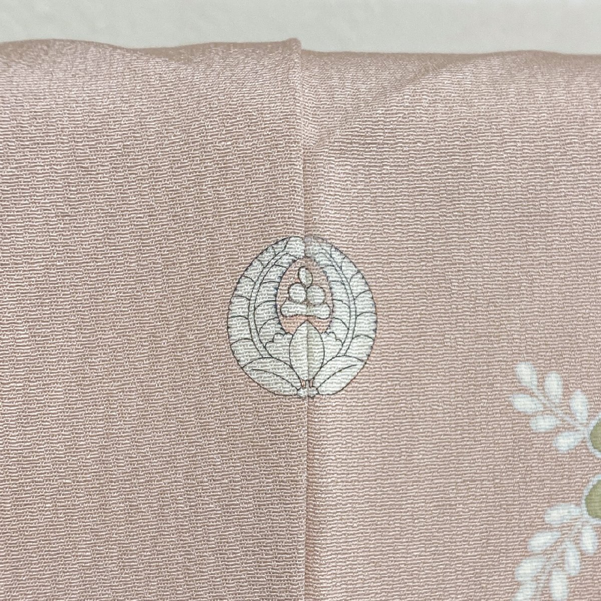 着物月花　作家物　友禅　刺繍　品のある花　訪問着　未使用品　正絹　共八掛　一つ紋　ki1024_画像10