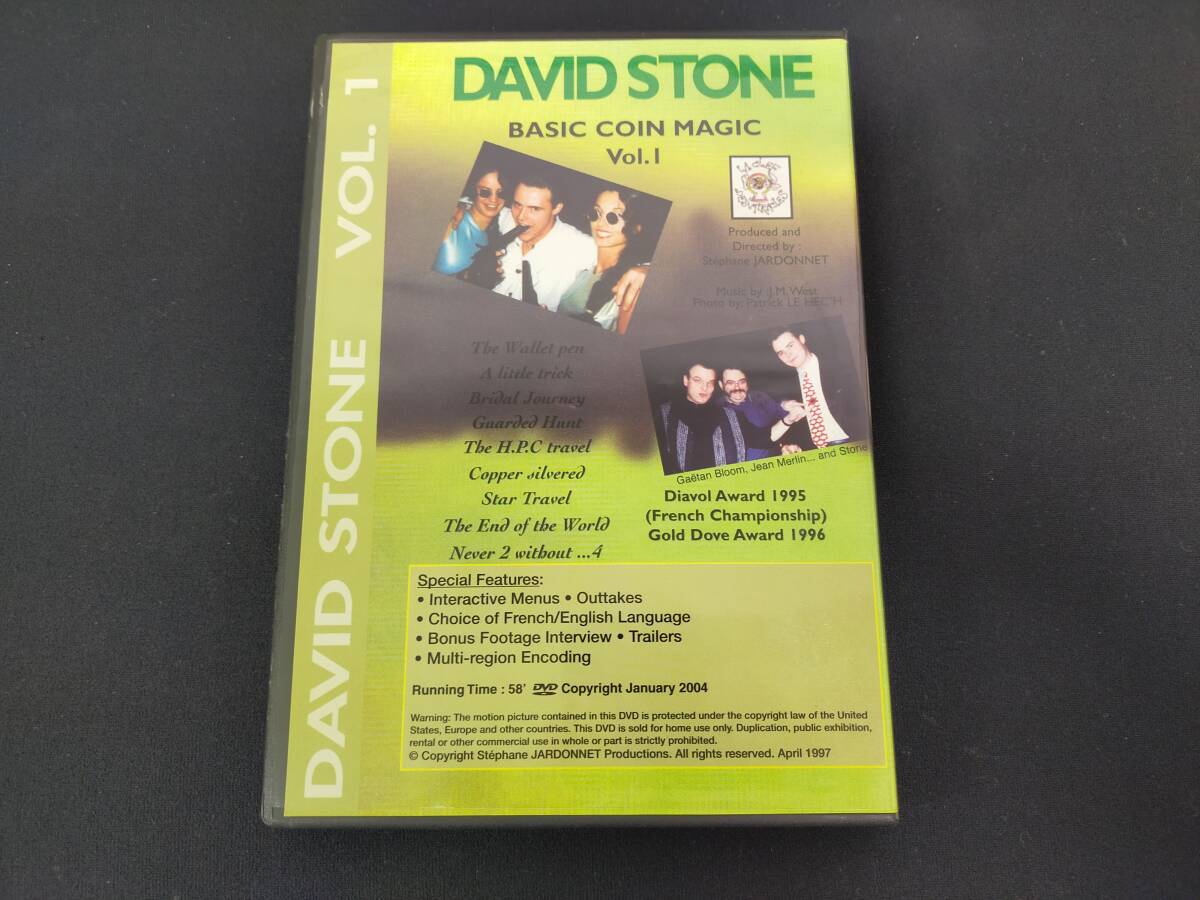 [D33]Basic Coin Magic VOL.1 David Stone David * Stone coin DVD Magic jugglery 