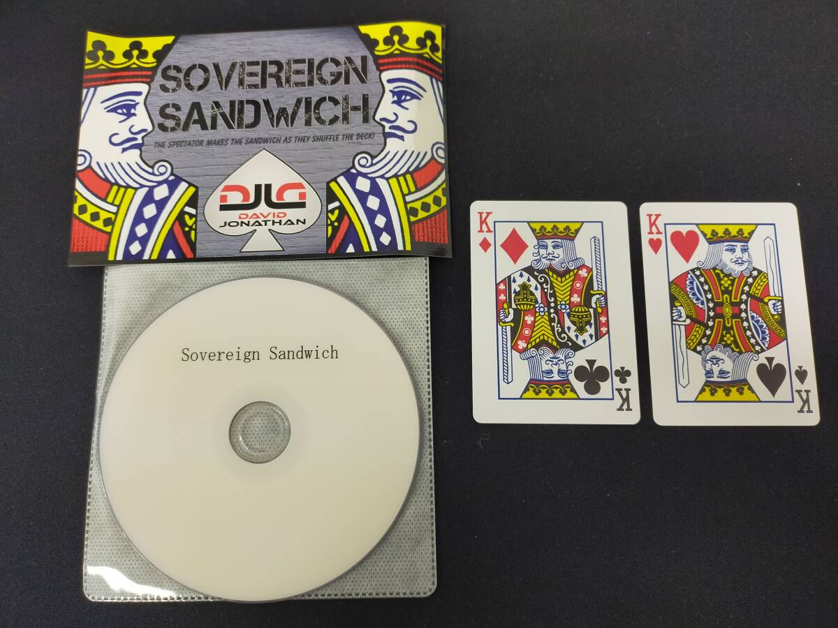 【M108】SOVEREIGN SANDWICH　究極のサンドイッチカード　David Jonathan　デビッド・ジョナサン　カード　DVD　ギミック　マジック　手品_画像1