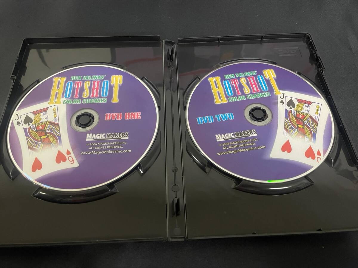 【D43】HOT SHOT Color Changes ホットショット BEN SALINAS ベンサリナス 2枚組 カード DVD マジック 手品の画像3