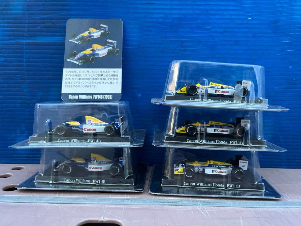 1/64 F1 GP ウィリアムズ コレクション / ウイリアムズ FW11B ×3台 FW14B ×2台 合計 5台セット売りの画像2