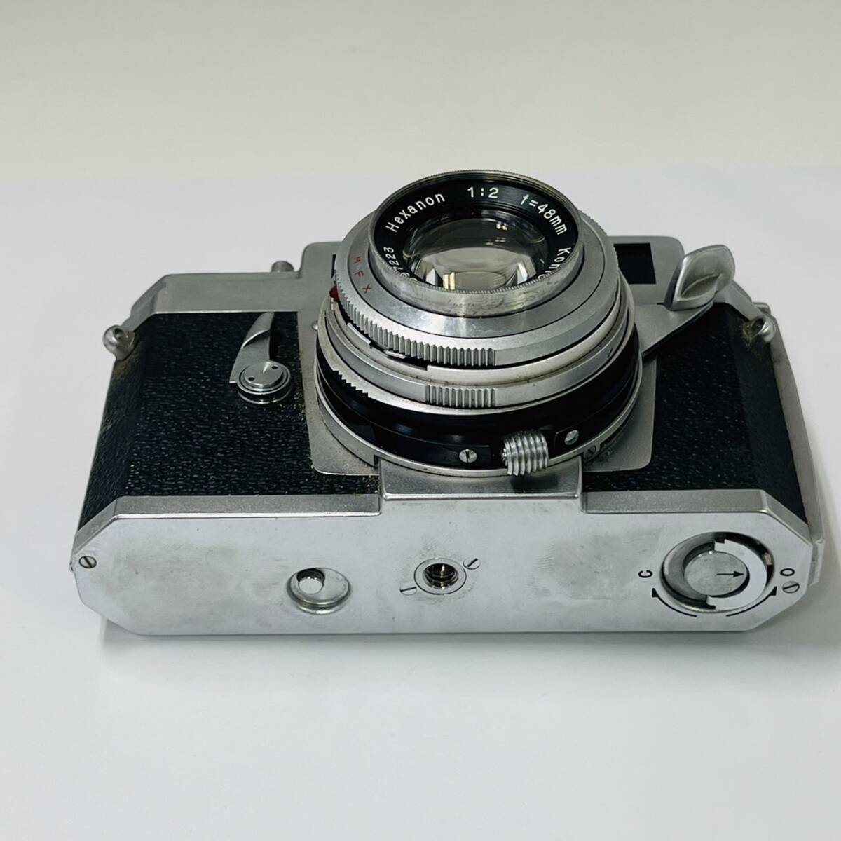 15265/Konica ⅢA 1:2 f=48mm フィルムカメラ シルバー 写真_画像5