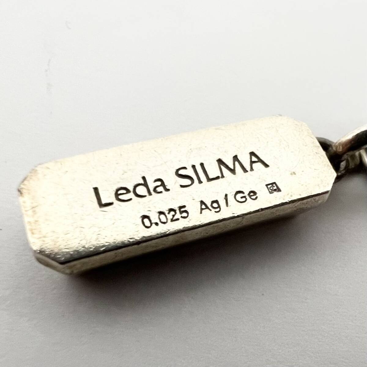 15293/ Leda SILMA 0.025 Ag/Geレダシルマ ネックレス シルバー ラインストーン アクセサリー_画像9