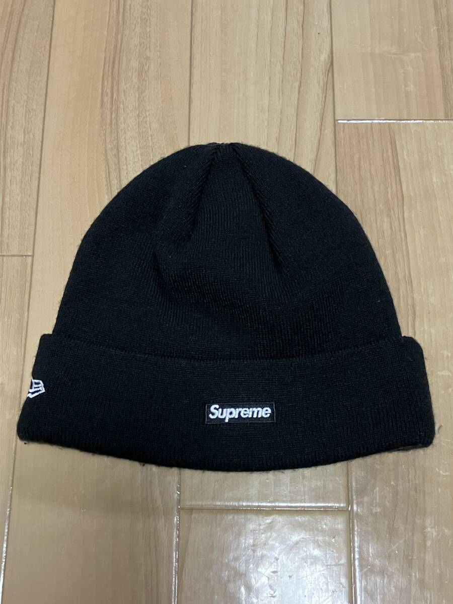 21SS SUPREME シュプリーム New Era Swarovski S Logo Beanie ニューエラ スワロフスキー ビーニー ニットキャップ 黒_画像2