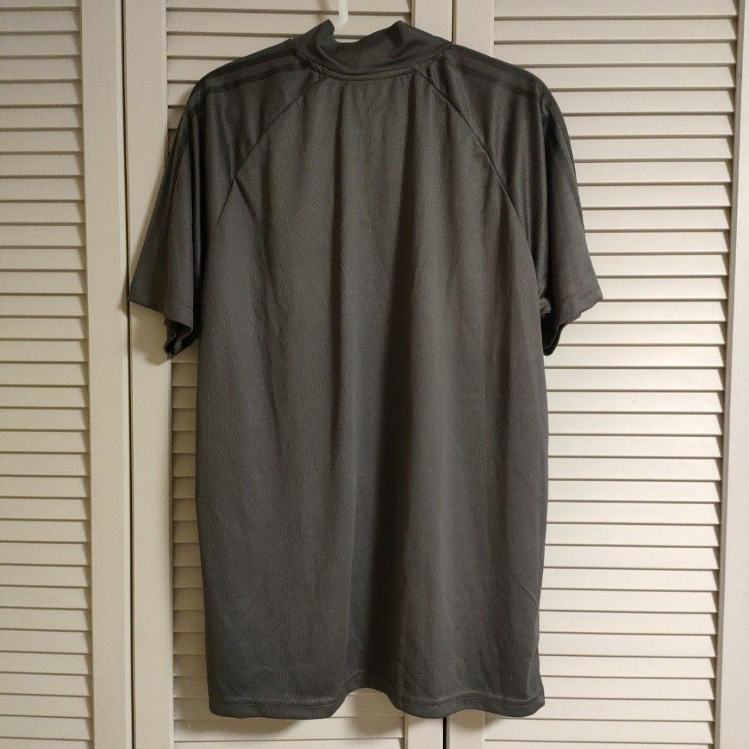 ナンバー メッシュ 半袖 Tシャツ パンツ セットアップ 上下セット 灰色 ダークグレー メンズ LL XL