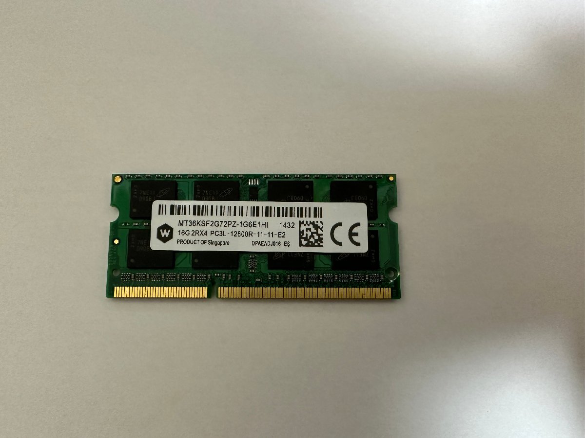 DDR3 メモリ　16GB　PC3-12800　ノートパソコン A_画像1