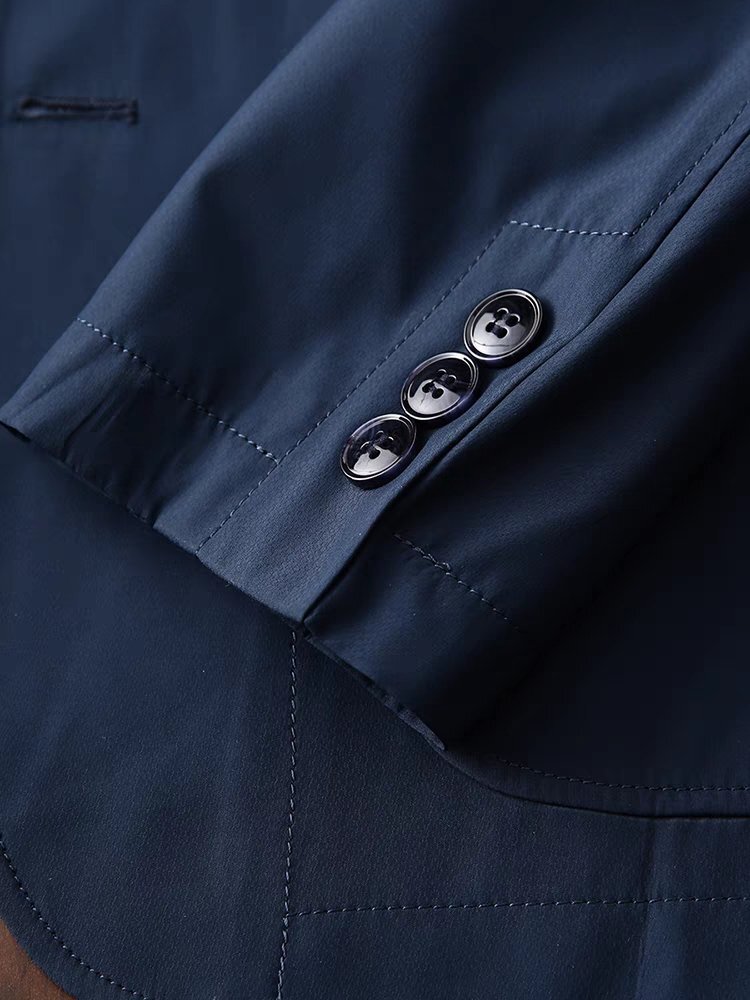 XZ-FS-Green(実寸175 M度 )新品 新作 春夏 防撥水 無地 薄 ◆ 完売■ 高品質 限定美品■2ボタン メンズ 紳士 ジャケット スーツの画像9