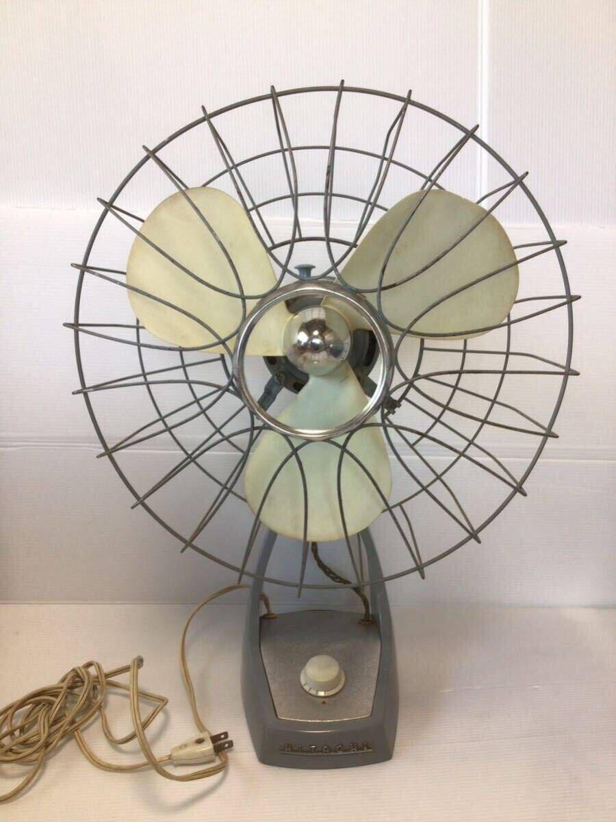* rare / Showa Retro /HITACHI/ electric fan / moveable goods / antique / that time thing / retro electric fan /3 sheets wings root / electric fan / retro / inspection / Toshiba / National 