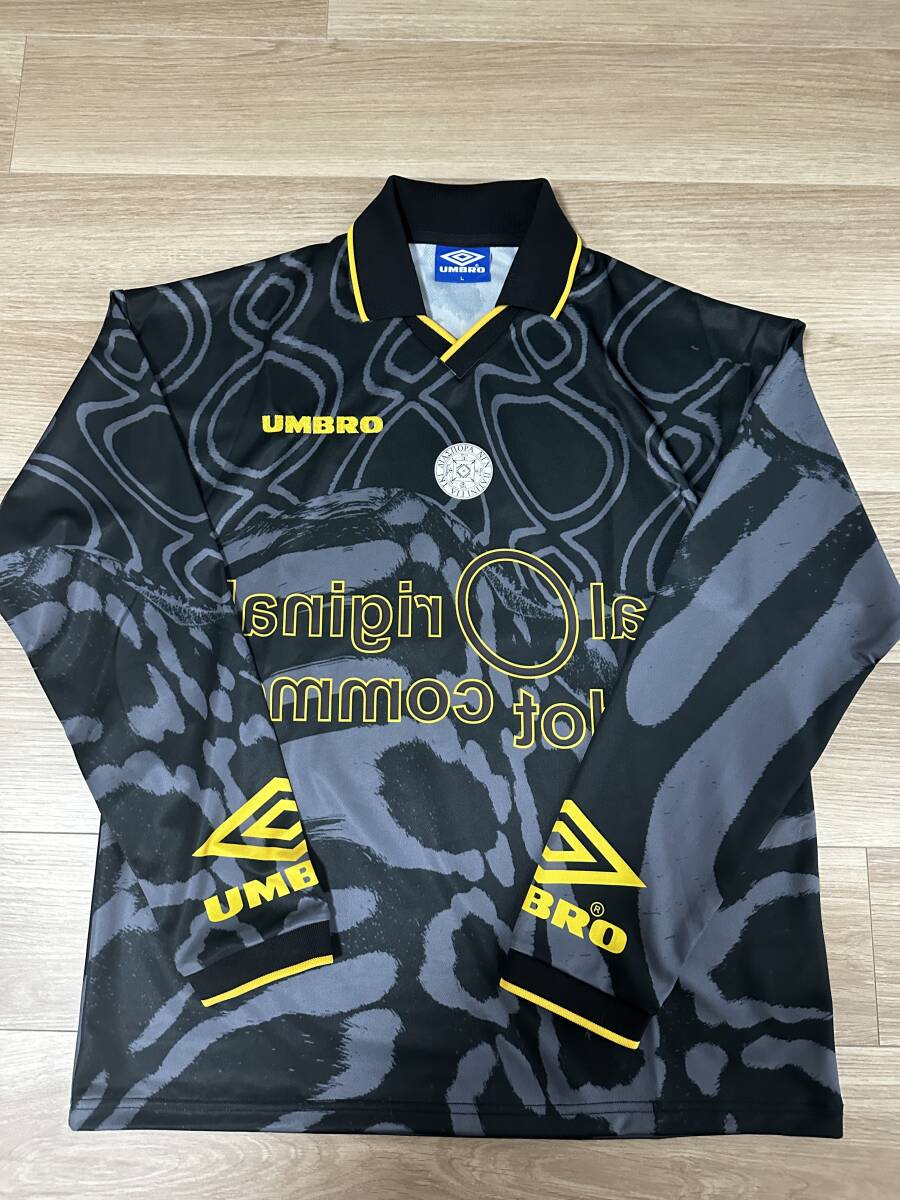 22AW　長袖シャツ　ゲームシャツ　Diaspora skateboards　bal　UMBRO Game Shirt　ブラック　Lサイズ_画像1