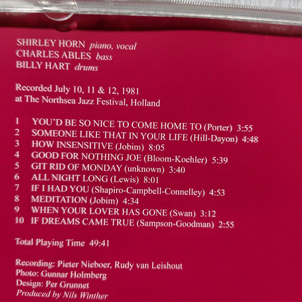 シャーリー・ホーン/オール・ナイト・ロング SHIRLEY HORN / ALL NIGHT LONG【CD】