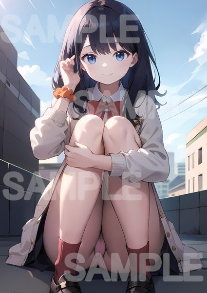 【高画質・光沢紙】SSSS.GRIDMAN 宝多六花 同人 アートポスター A4 ★即決で＋２枚！★ No.2170_画像1