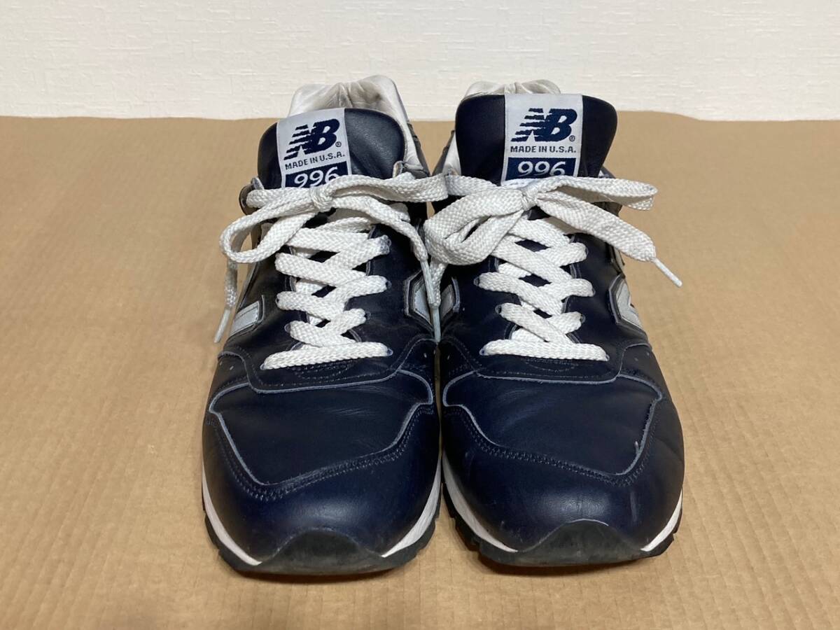 【中古】new balance ニューバランス M996NCB 26.5cm Dwidth MADE IN USA　アメリカ製 NAVY　レザー_画像2