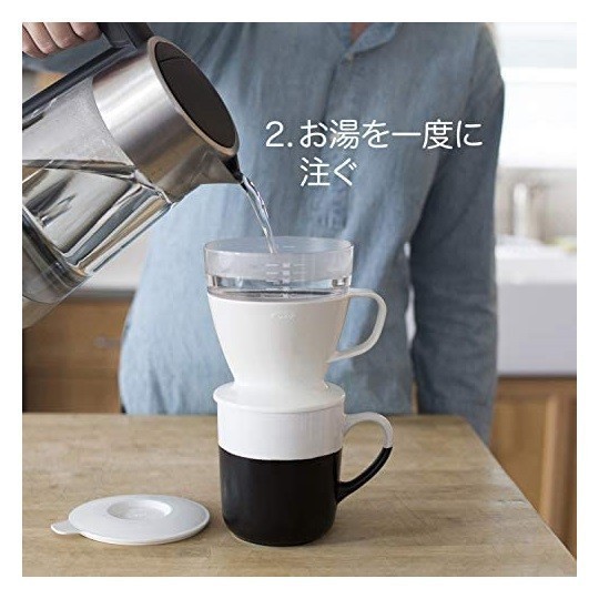 OXO オートドリップ コーヒーメーカー 1~2杯 コーヒードリッパー 360ml 新品 ホワイト 未使用品の画像7