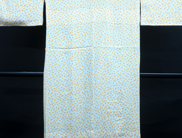 《京都一輝堂》【着物】 長襦袢 単衣 小花文様 身丈約127.5cm 裄丈約62.5cm 24Z-117_画像2