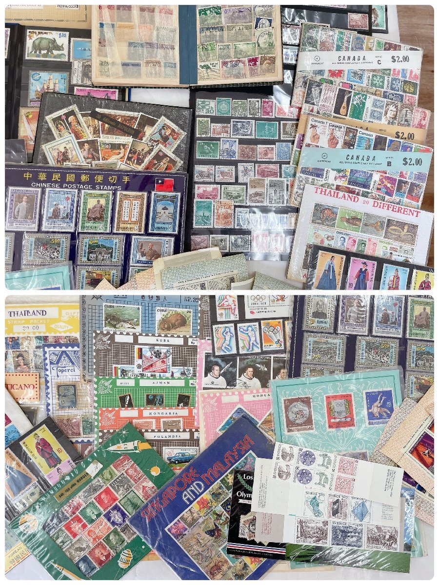 【世界の切手】バラ 大量 おまとめ コレクター流出品 未使用 消印 色々 海外切手 外国切手 まとめ （HM012）_画像9