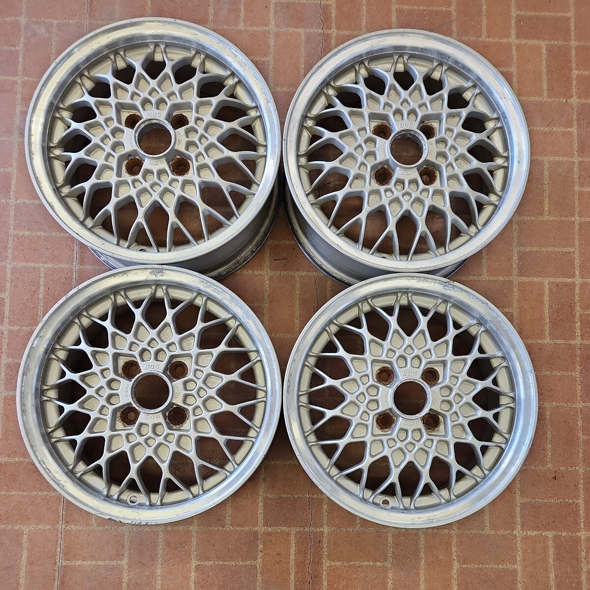 BBS mesh 14 -inch 5J+46 4H-100 used cap less 