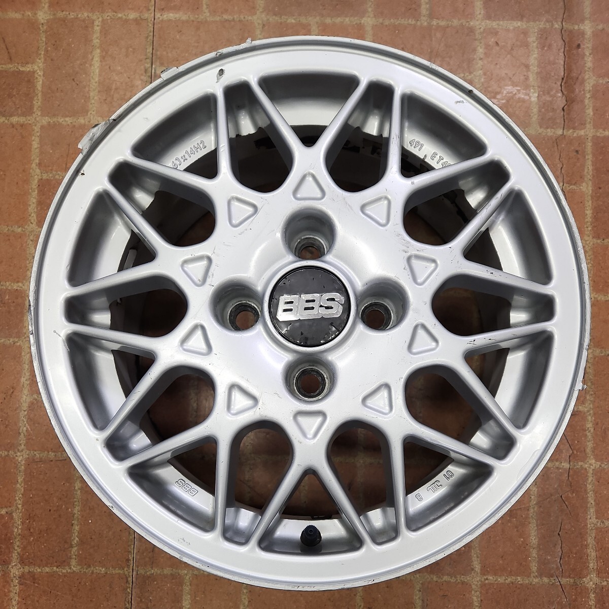 BBS　14インチ　6J+45　4H-100　中古2本_画像2