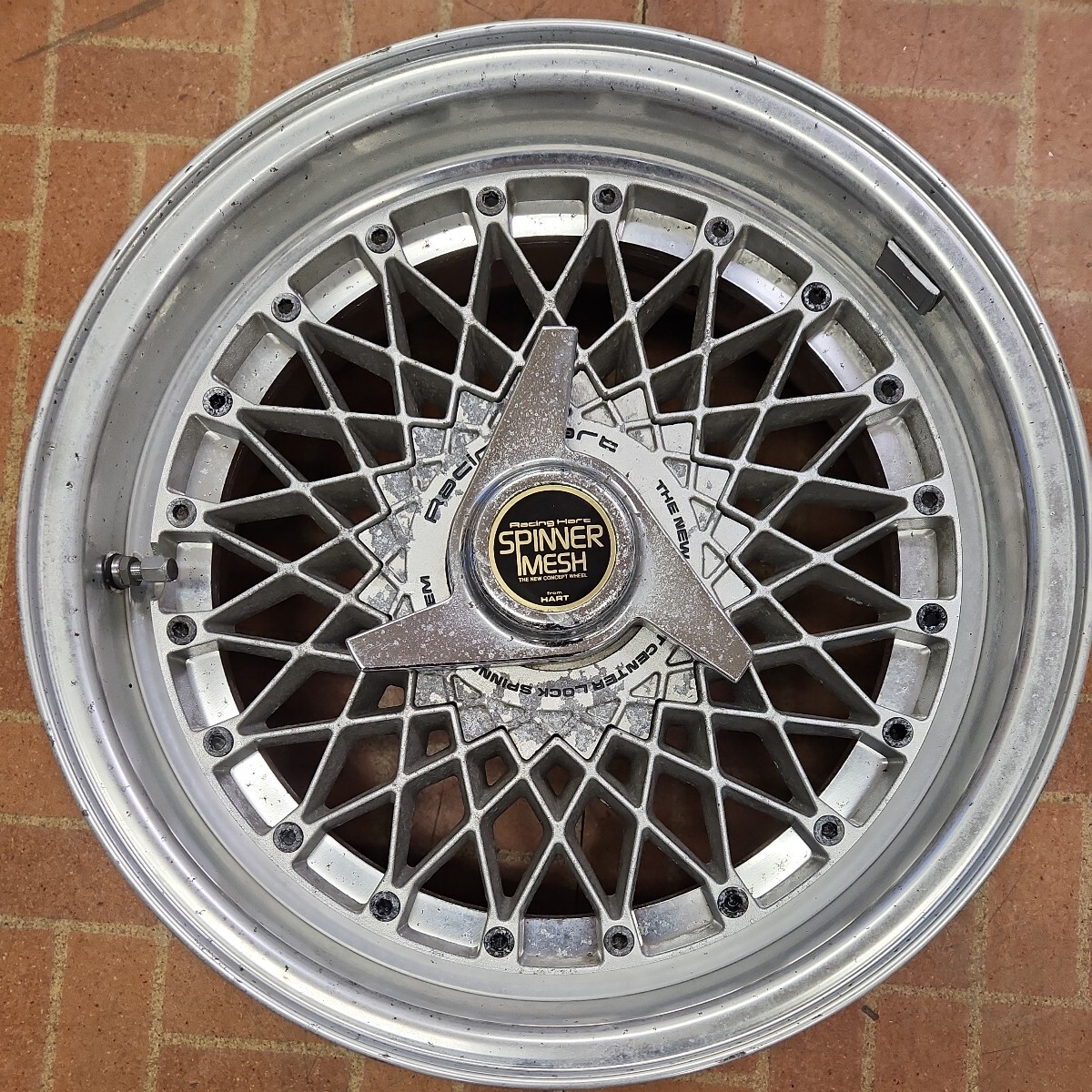 当時物　旧車　希少　SSR　RACING　HART　SPINNER　MESH　15インチ　6.5J+20　5H-114.3　中古2本　スピードスター　HART メッシュ_画像2